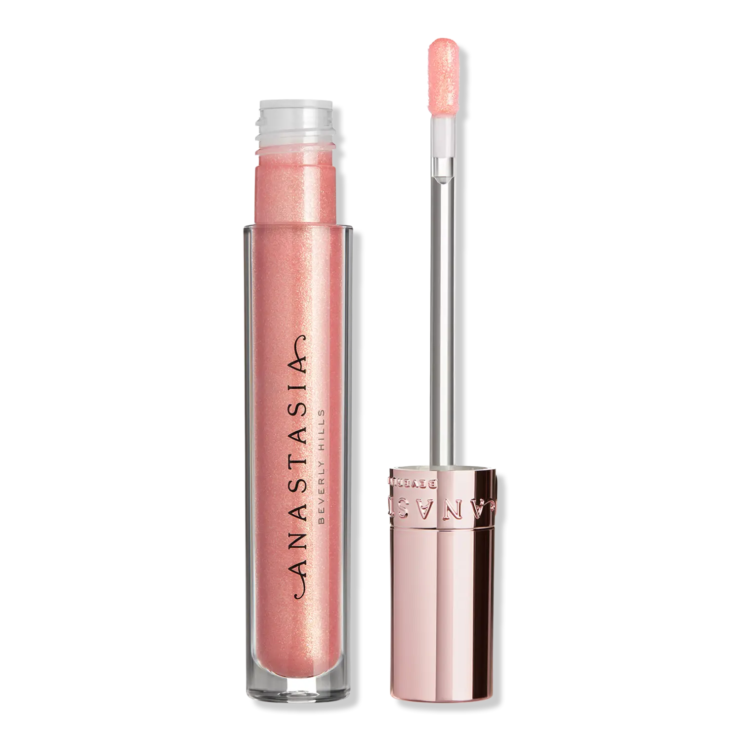 

Универсальный сияющий тонирующий блеск для губ Anastasia Beverly Hills, Peachy (dazzling golden amber)