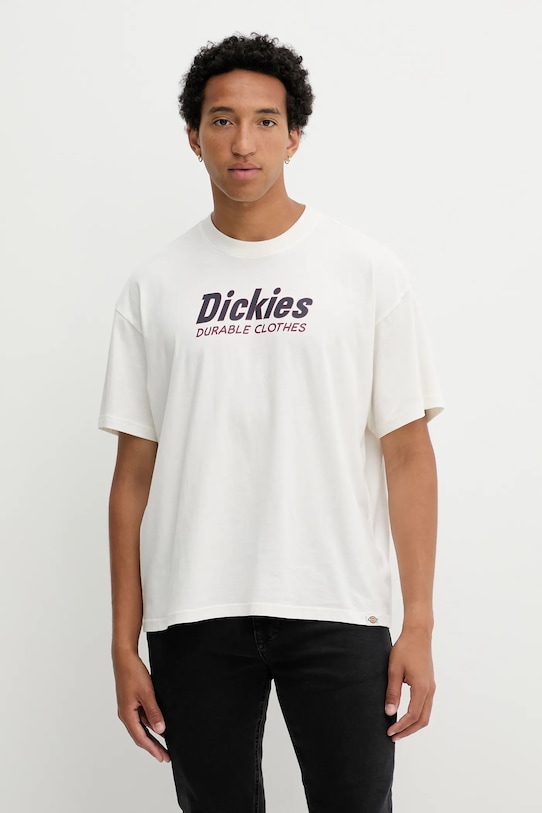 

Хлопковая футболка Dickies, бежевый