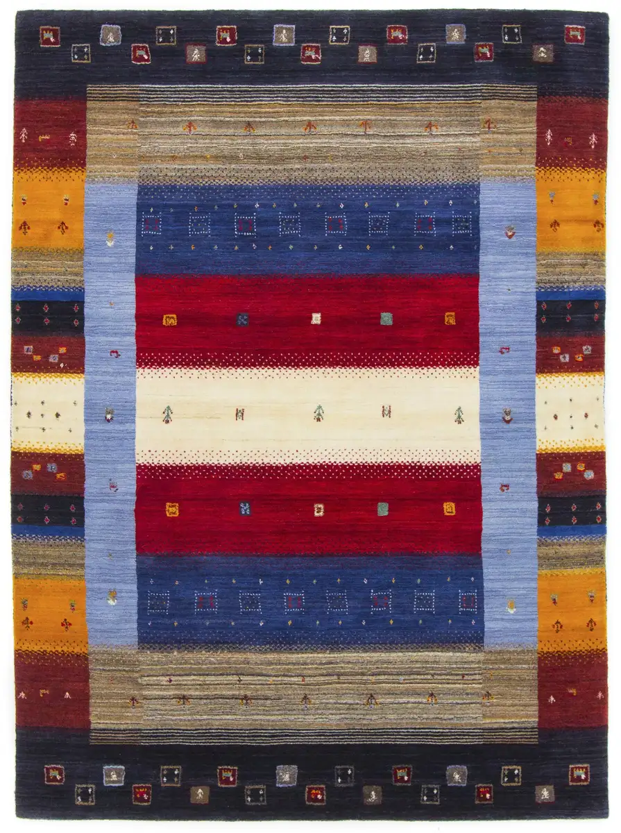 

КоверКовер из тонкой шерсти "Gabbeh Don", прямоугольный, чистая шерсть, очень мягкий ворс, гостиная Carpetfine 160х230 см, цвет multi