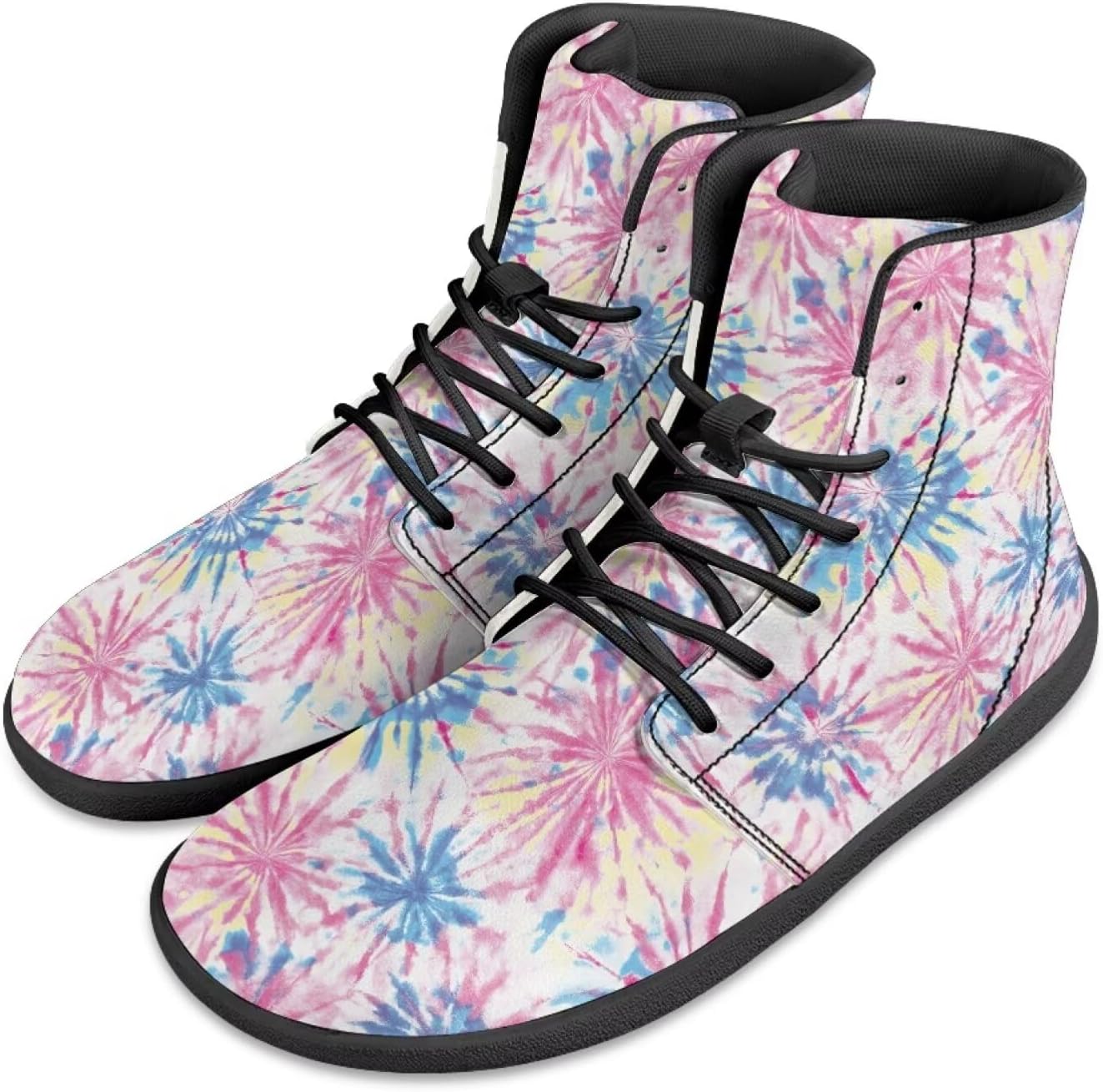 

Мужские кроссовки Jeiento Mens Galaxy Barefoot, повседневные с широким носком, из искусственной кожи, минималистичные, для бега, с нулевым перепадом, Tie Dye