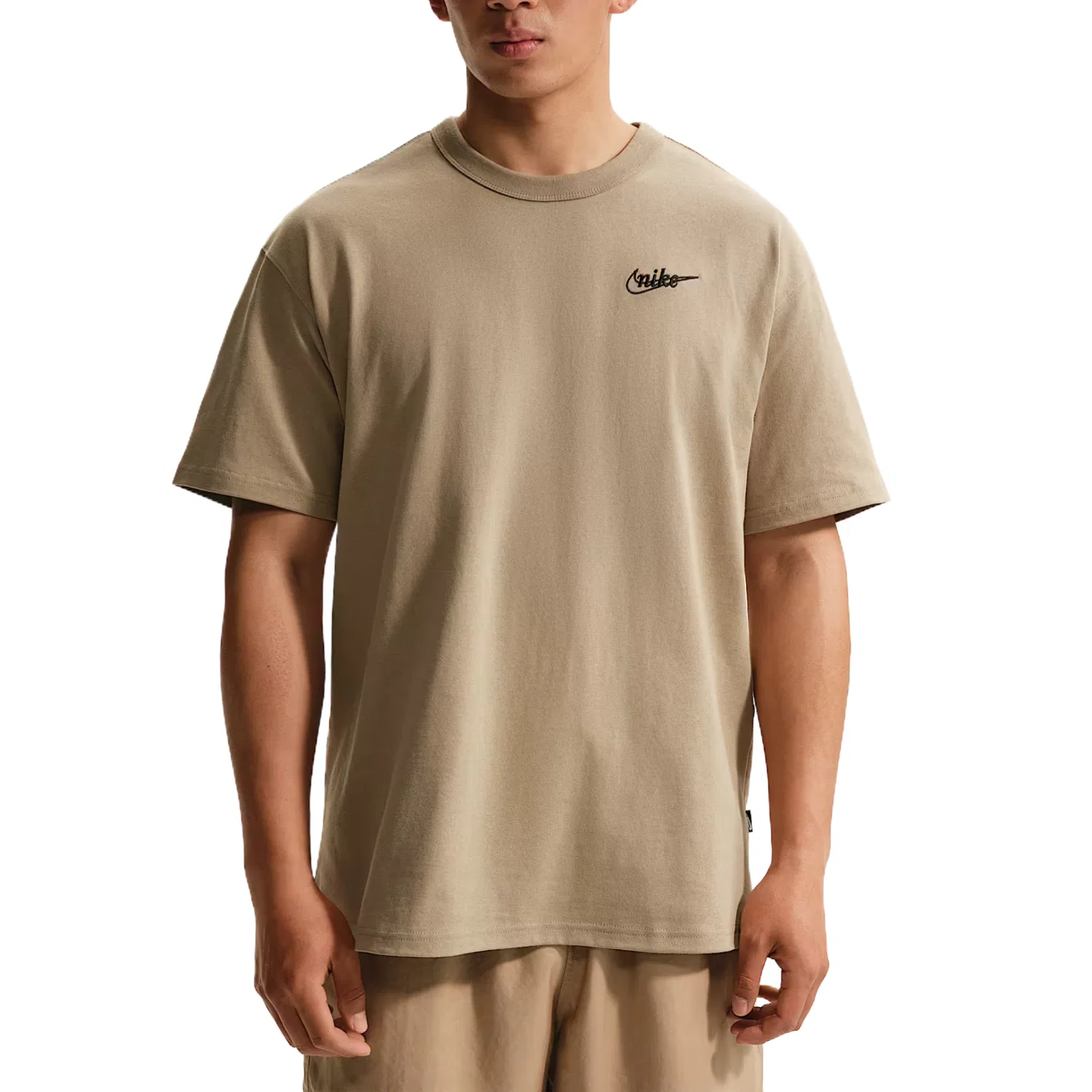 Футболка Sportswear мужская цвета хаки с круглым вырезом Nike, Khaki