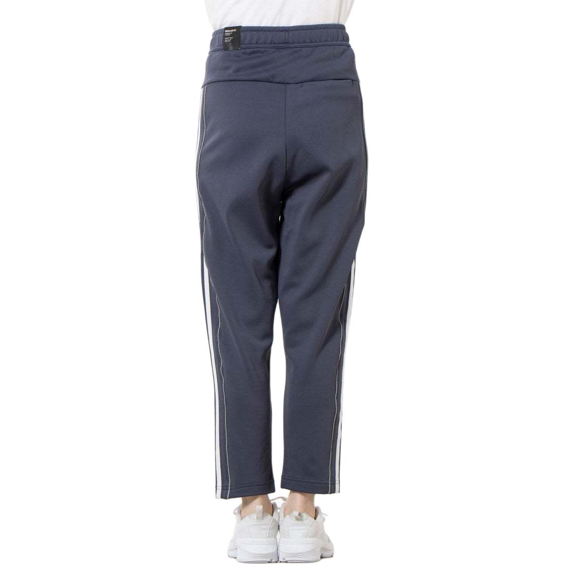 Вязаные спортивные брюки женские морской синий Adidas — фото 3