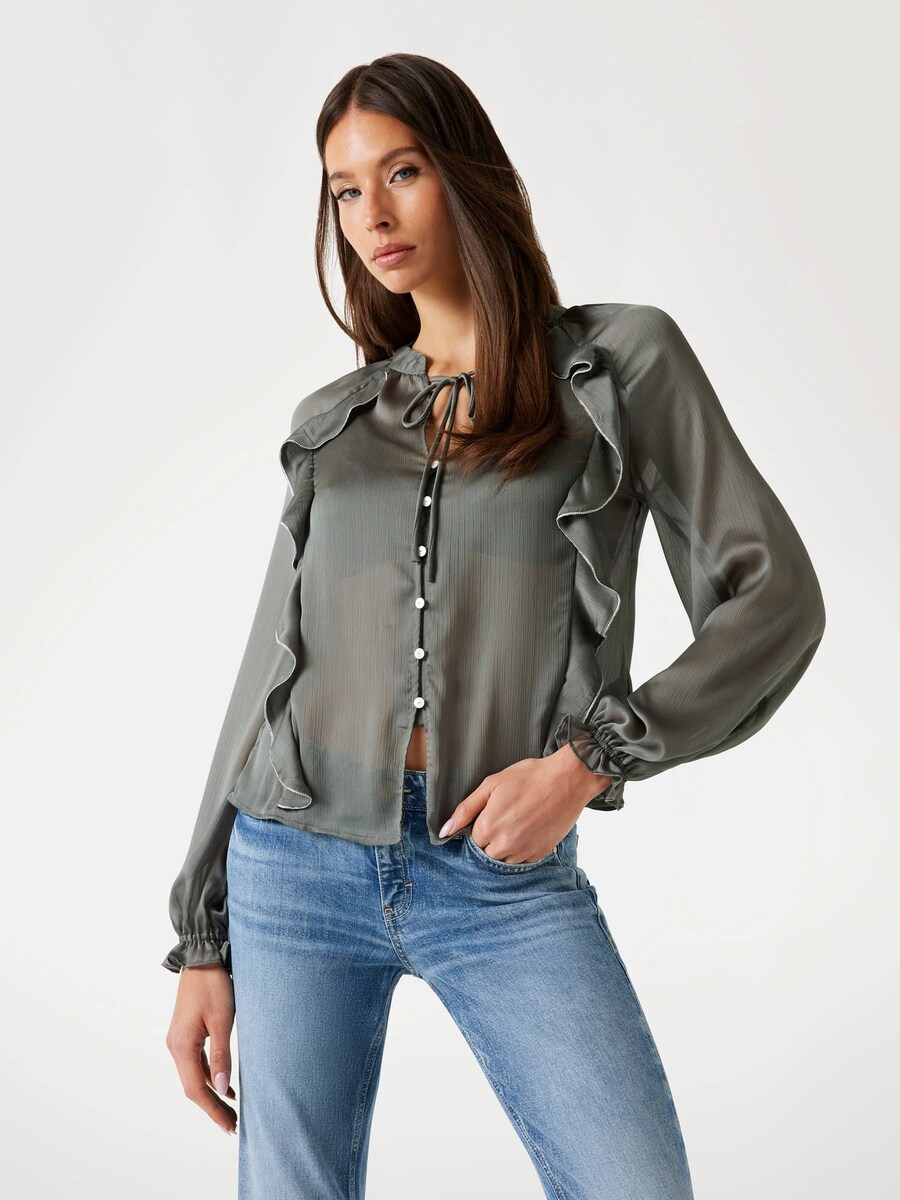 

Блуза GUESS, темно-серый