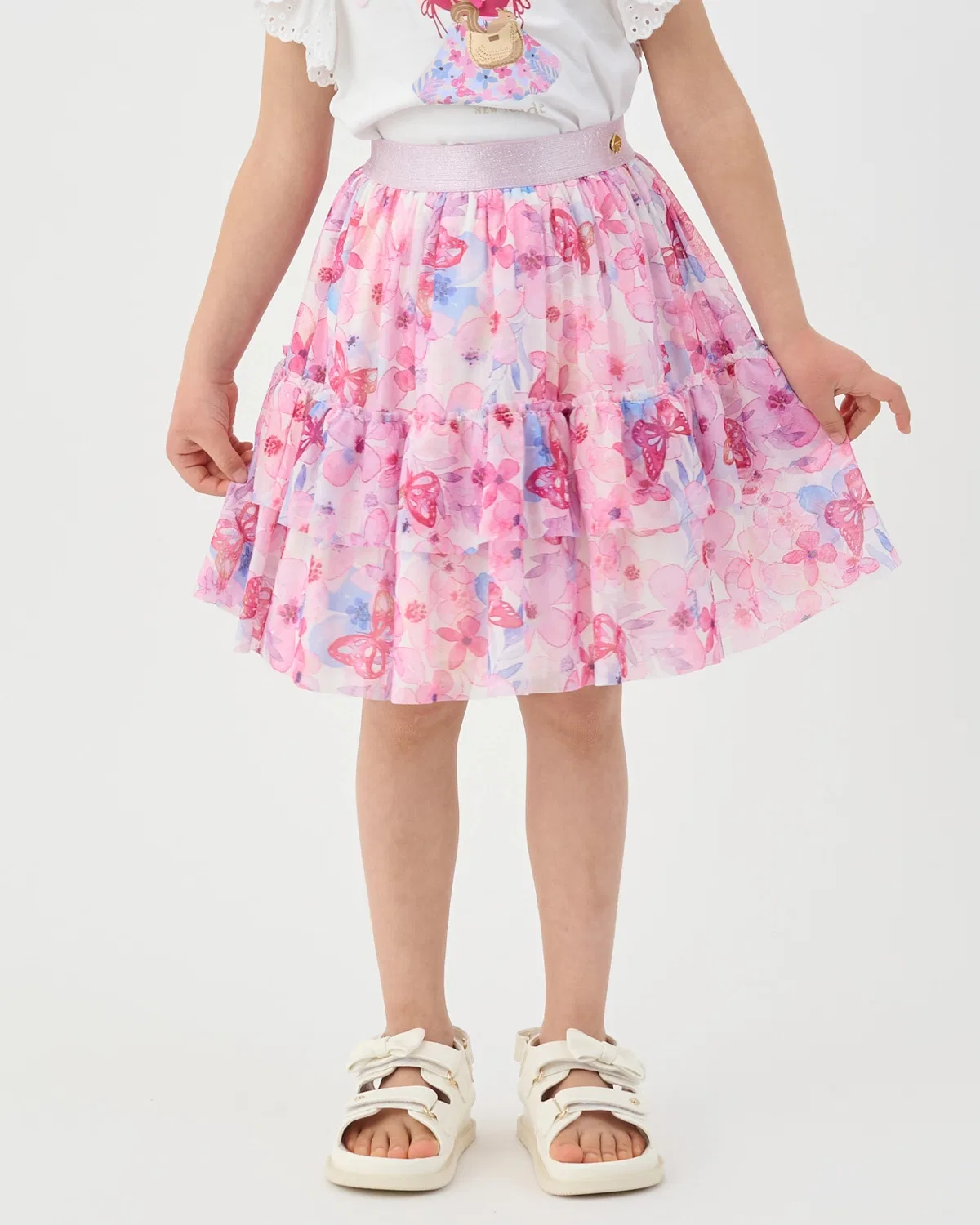 Детская юбка kate spade new york kids с цветочным принтом