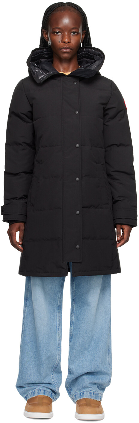 

Черный пуховик Canada Goose Shelburne