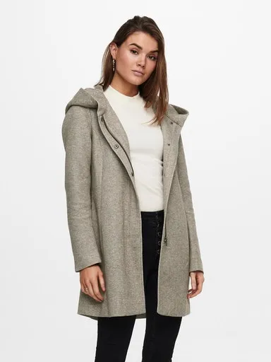 

Only длинная куртка "ONLSEDONA LIGHT COAT OTW NOOS", с капюшоном, цвет Walnut Detail:Melange W. Pumice Stone