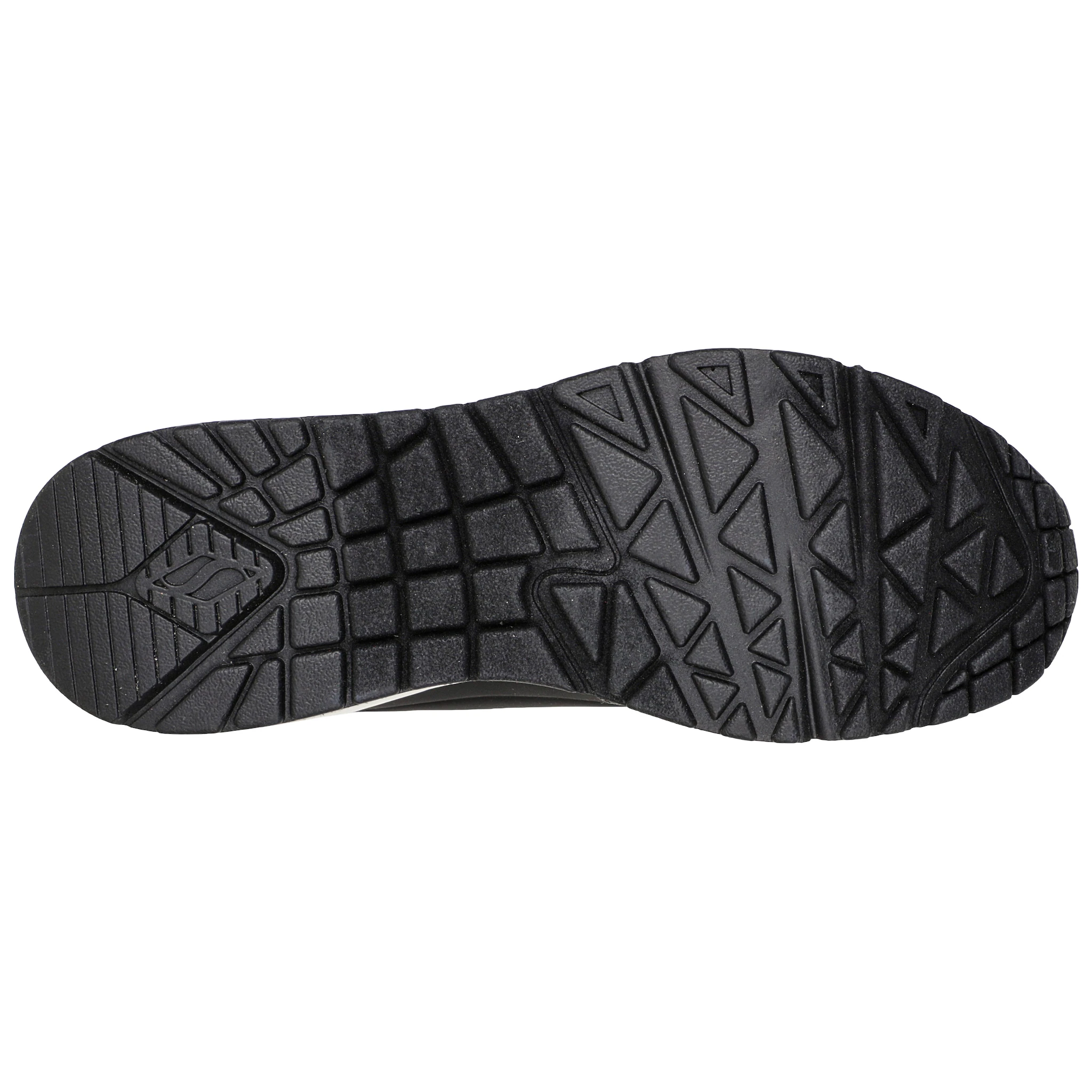 Слипоны Skechers "UNO SHIMMER AWAY", тапочки, повседневная обувь, полуботинки на модной танкетке, черный — фото 2