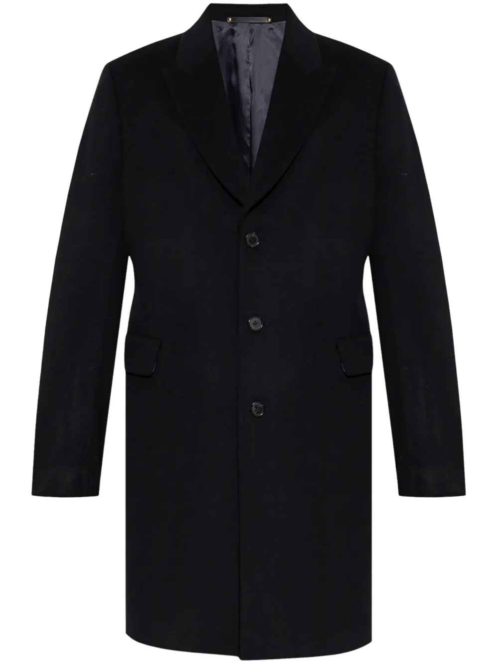 

Однобортное пальто Paul Smith, черный