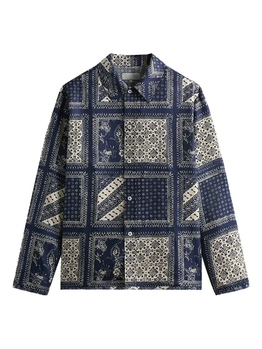 

Рубашка с принтом KITH, синий