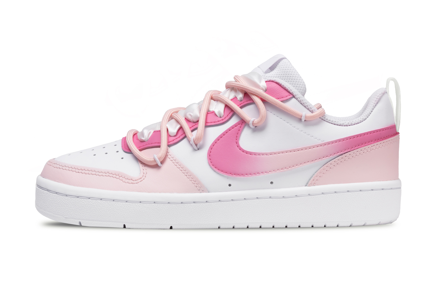 

Nike Court Borough устойчивые к истиранию нескользящие амортизирующие низкие детские скейтбординговые кроссовки pink kids