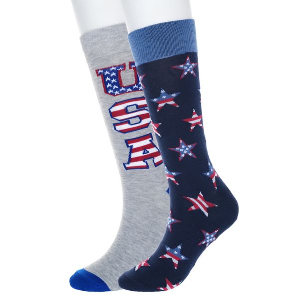 

Мужские носки в американском стиле, 2 пары Twisted Toes, цвет red stars usa