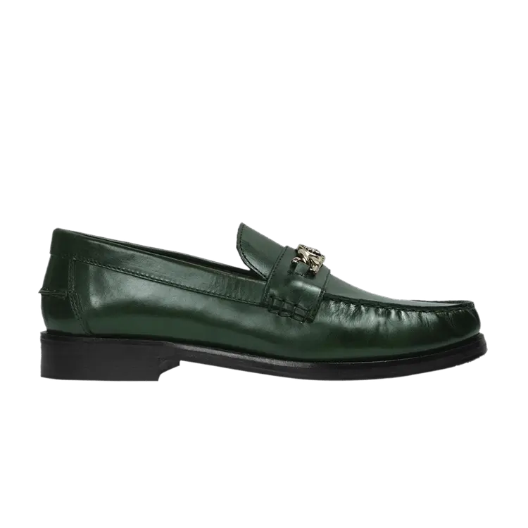 

Кроссовки Versace Chain Leather Loafers Green, зеленый