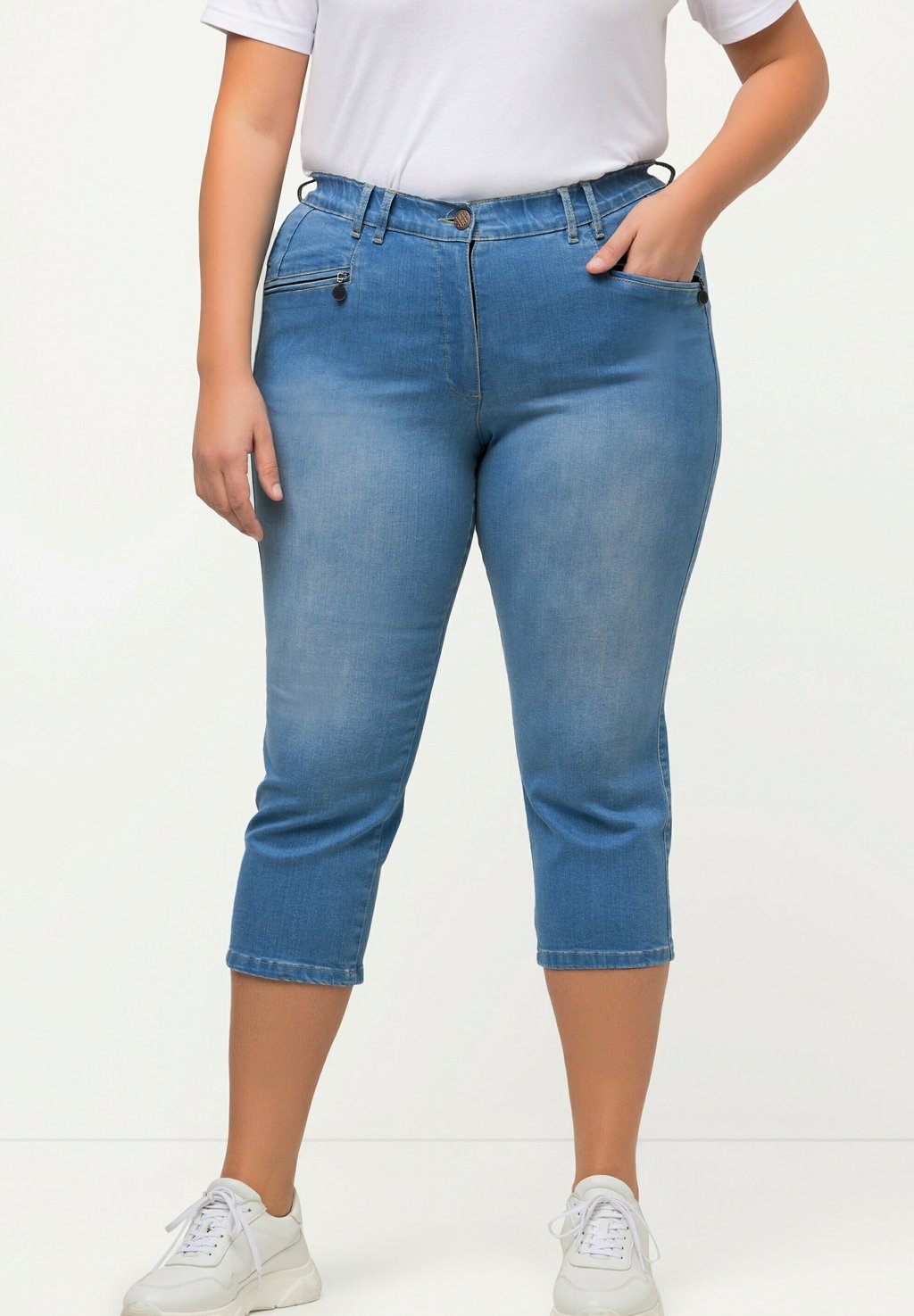 

Джинсовые шорты Mony taille élastique Ulla Popken, цвет Bleu Clair