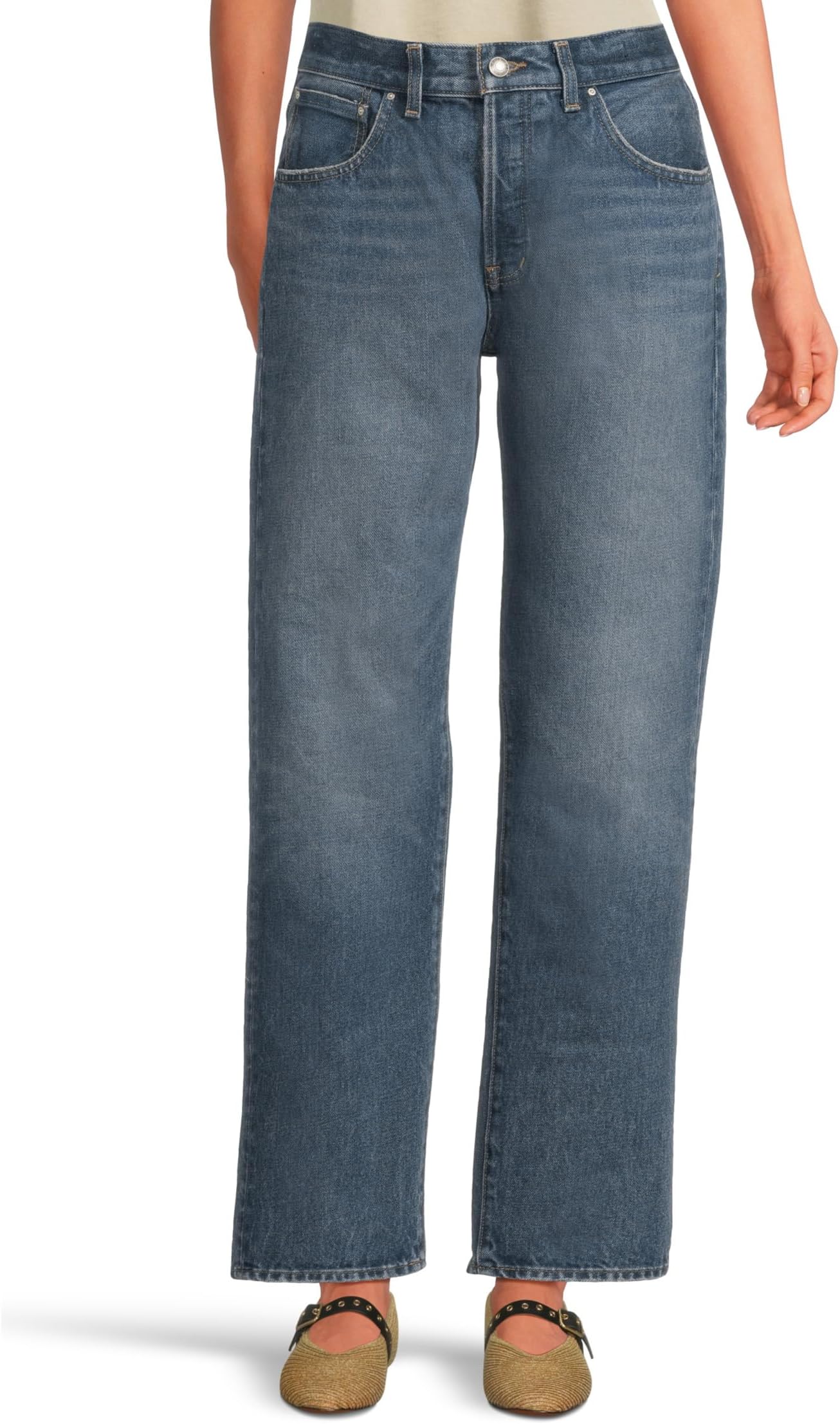 

Джинсы Madewell Dean Easy Straight Jean in Greendale Wash, цвет Greendale Wash