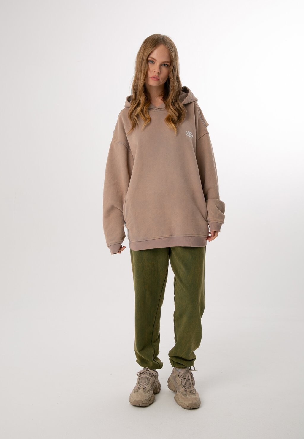 

Толстовка с капюшоном OVERSIZE ET NOS, бежевый