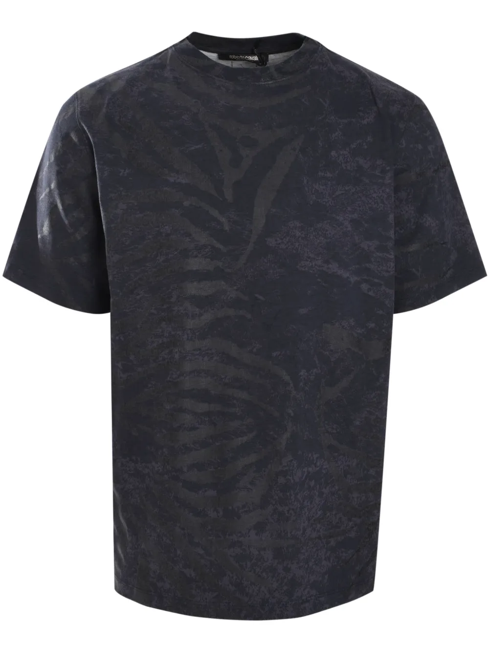 

Футболка Laminated Zebra Roberto Cavalli, черный