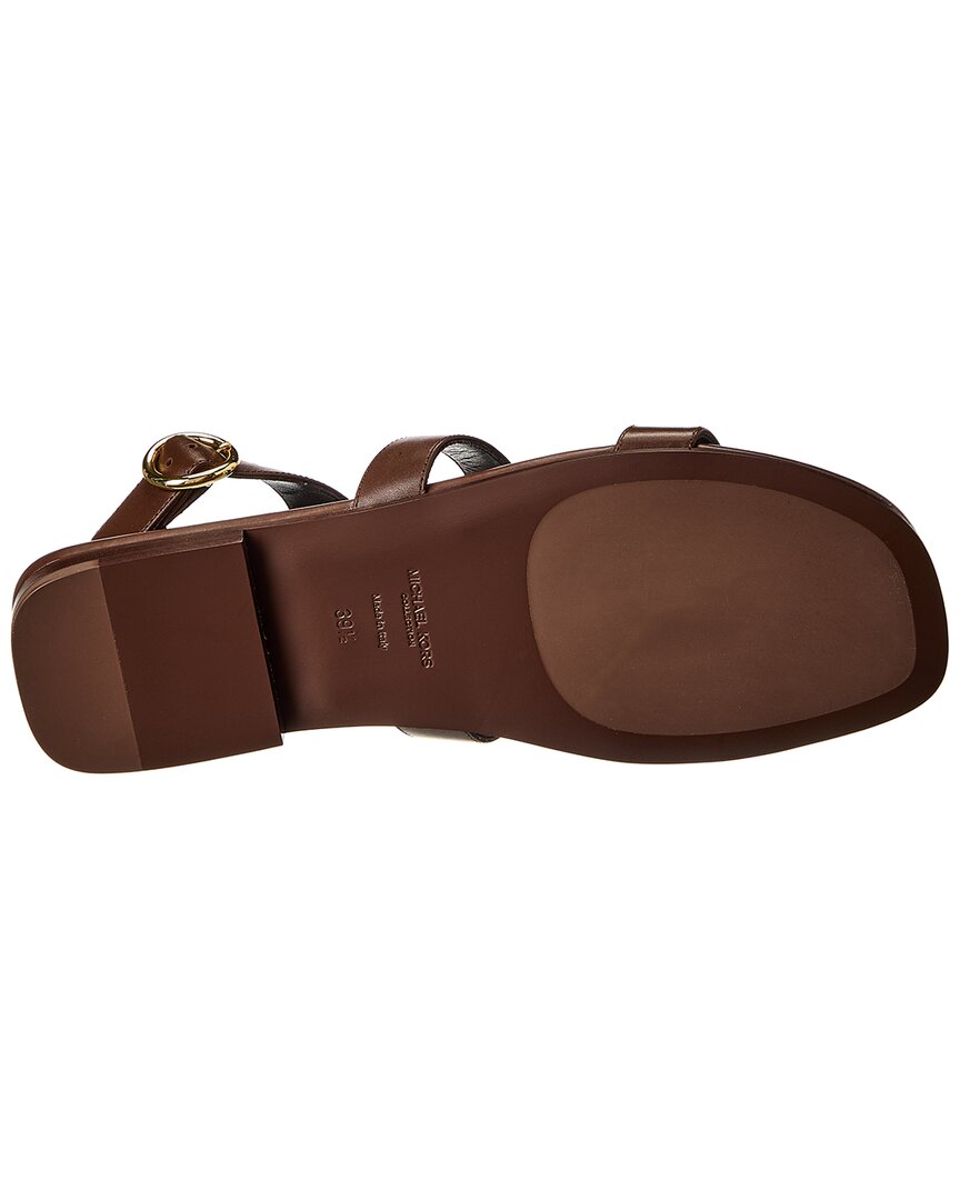 Michael Kors Collection Dusty Leather Sandal, коричневый — фото 4