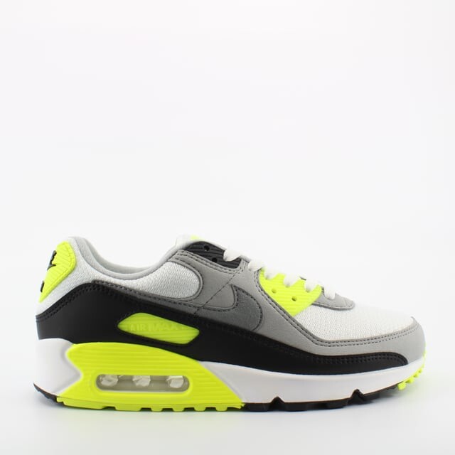 Женские кроссовки Air max 90 бело-зеленые Nike, мультиколор