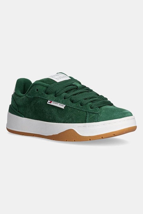 Замшевые кроссовки SKATE SNEAKER Tommy Jeans, зеленый