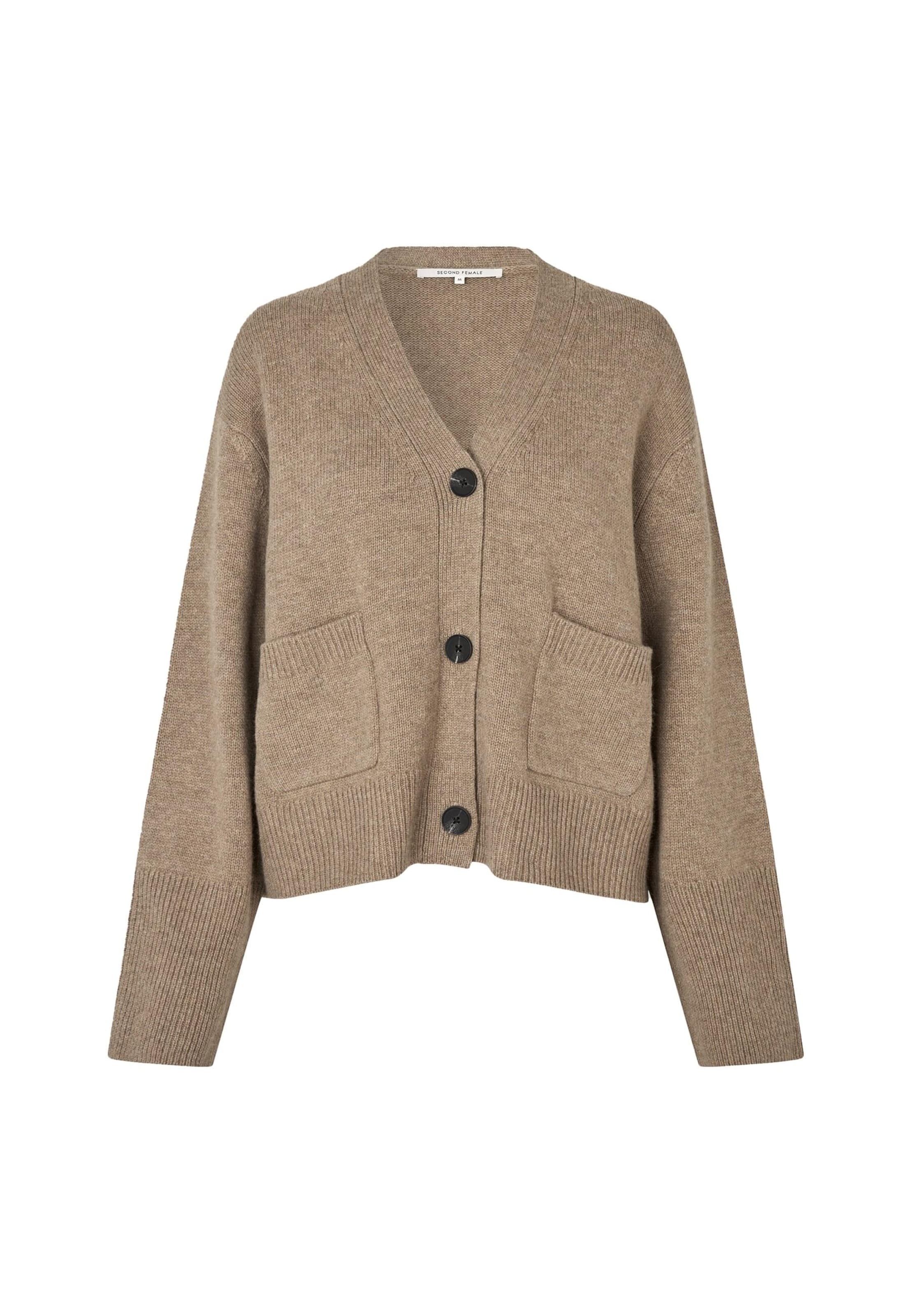 

SECOND FEMALE Кардиган вязаный в цвете camel