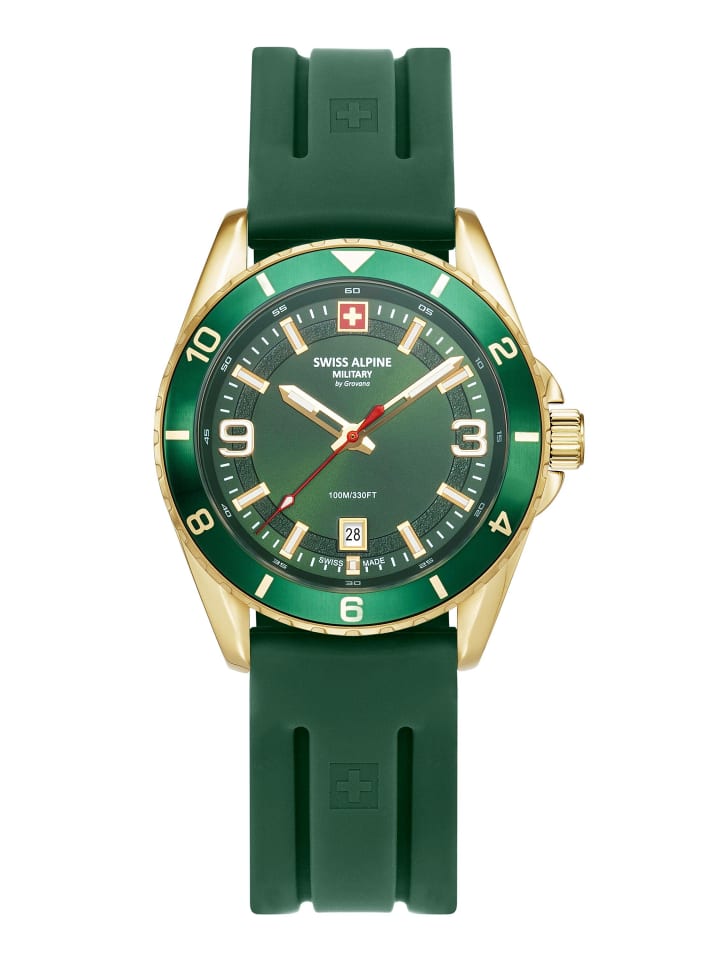 

Swiss Alpine Military by Grovana Мужские аналоговые часы зеленого цвета