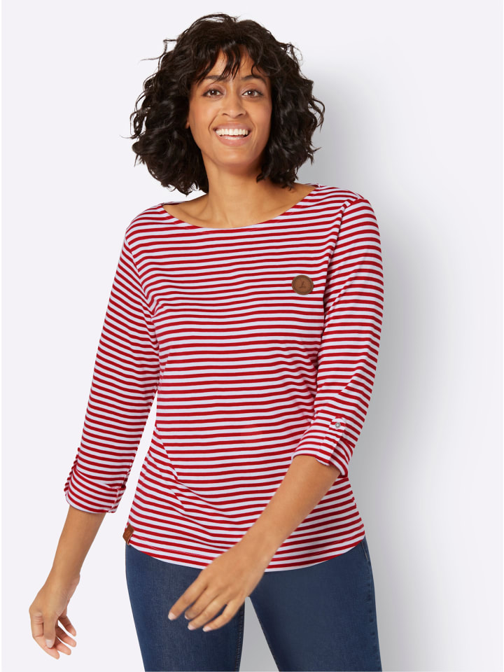 

Полосатая рубашка красного и белого цветов WITT WEIDEN