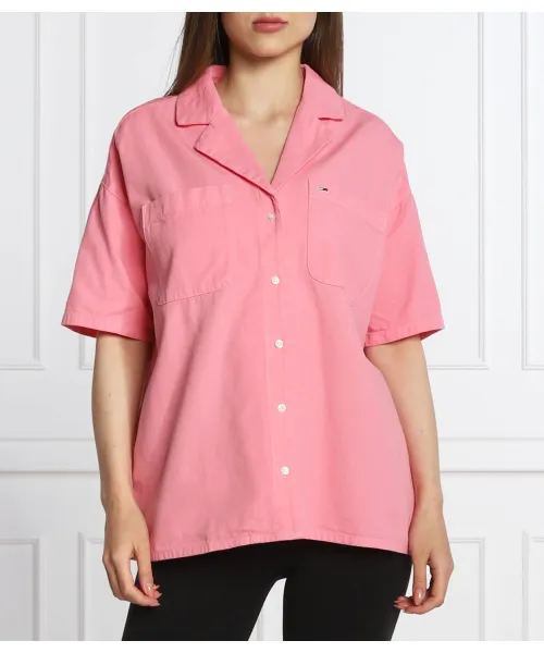 

Рубашка Oversize fit Tommy Jeans, розовый