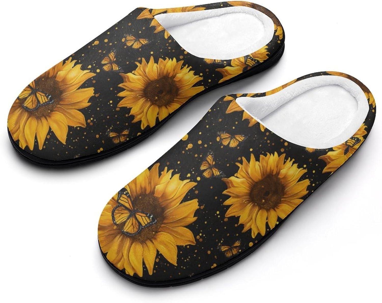 

Мужские домашние тапочки KKdskkds с черепами и фиолетовыми цветами, хлопковые, противоскользящие, уютные, теплые, дышащие