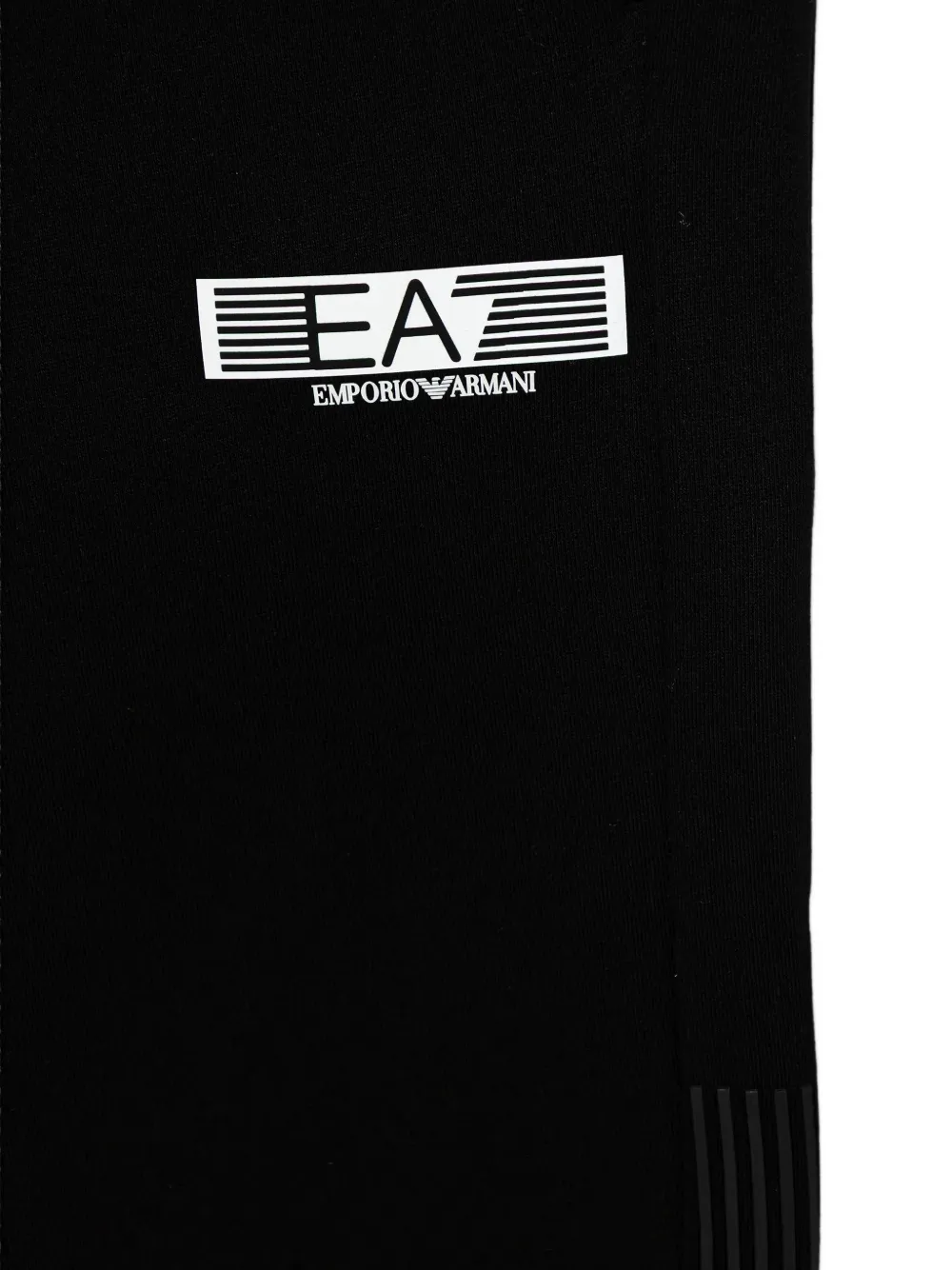 Спортивный костюм с логотипом Ea7 Emporio Armani, черный — фото 3