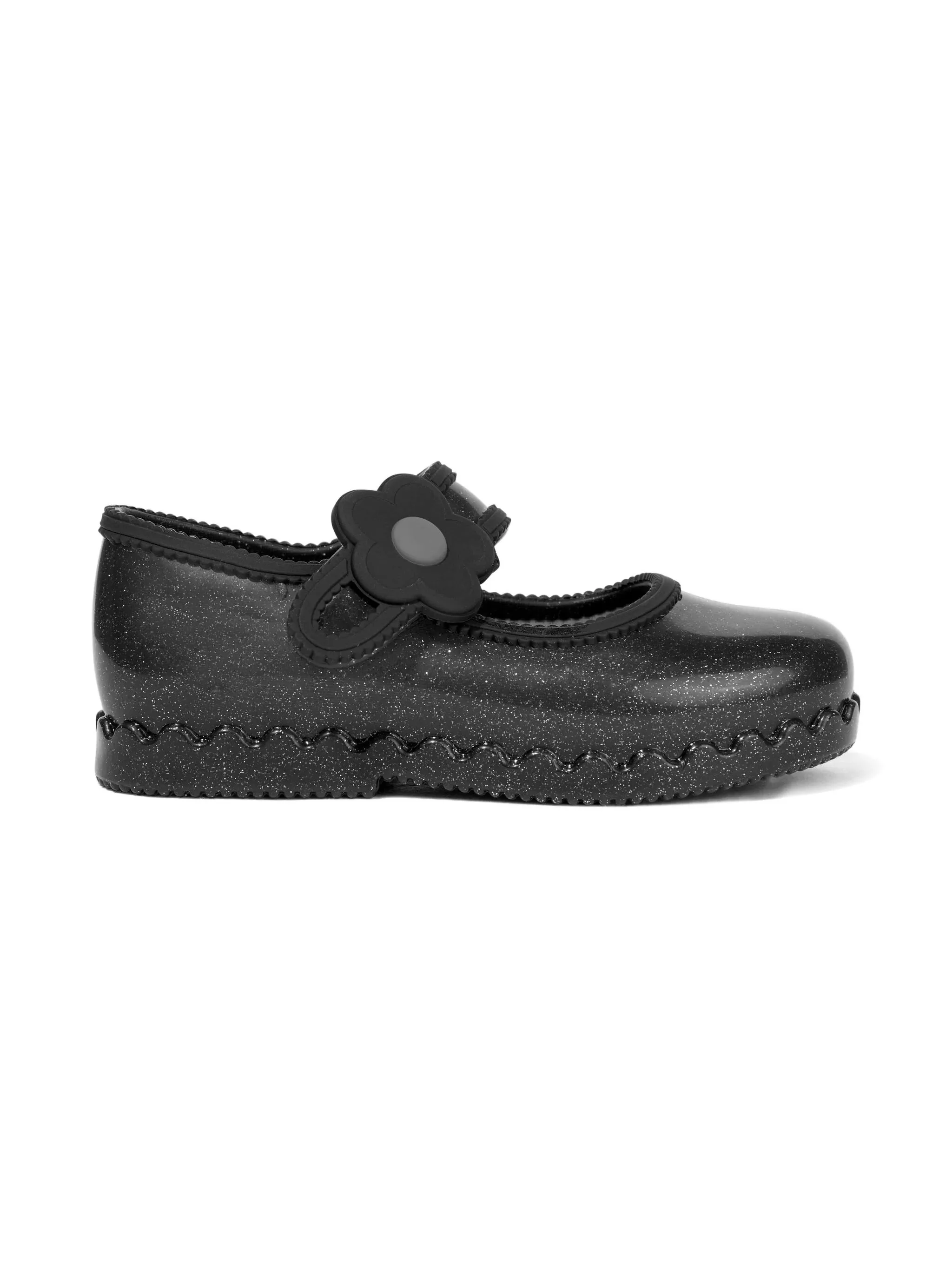 

Балетки с цветочным ремешком Mini Melissa, черный