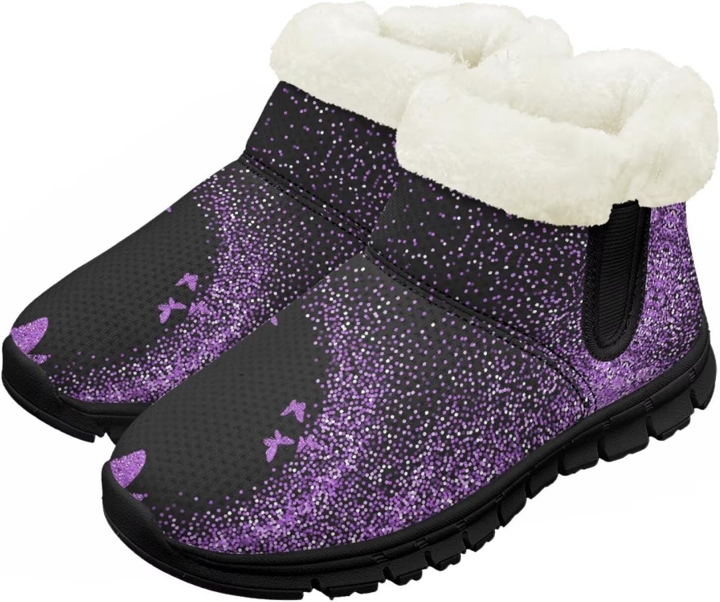 

Девочки Мальчики Ботинки Детские Снег Зимние Ботинки Для Улицы На Щиколотку Теплые Без Шнуровки С Искусственным Мехом Легкая Обувь Chririnla, Fire Flame Horse