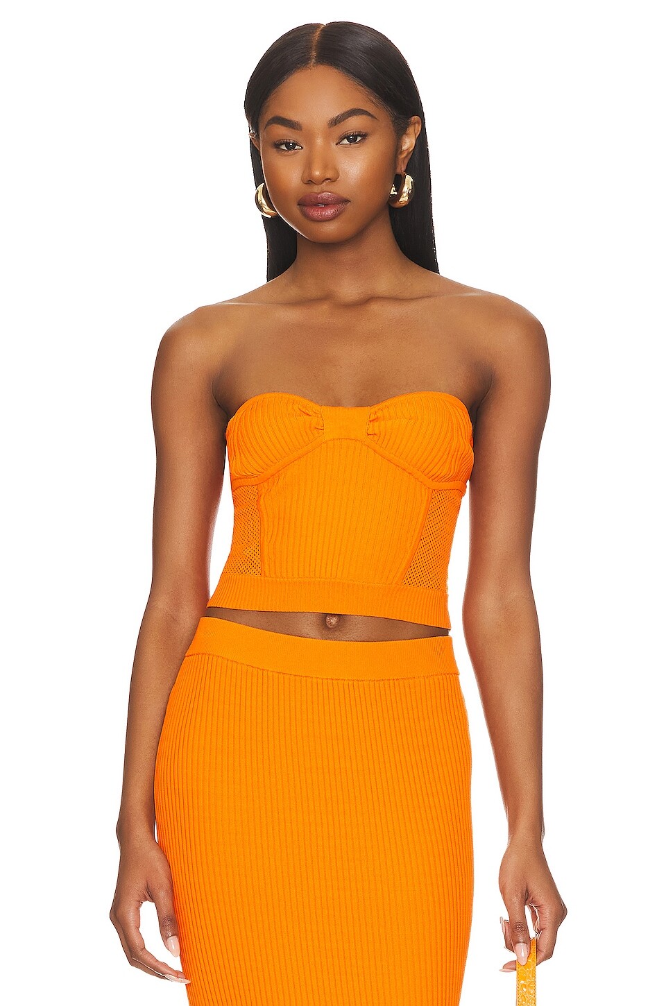 

Топ Central Park West Sage Strapless, оранжевый
