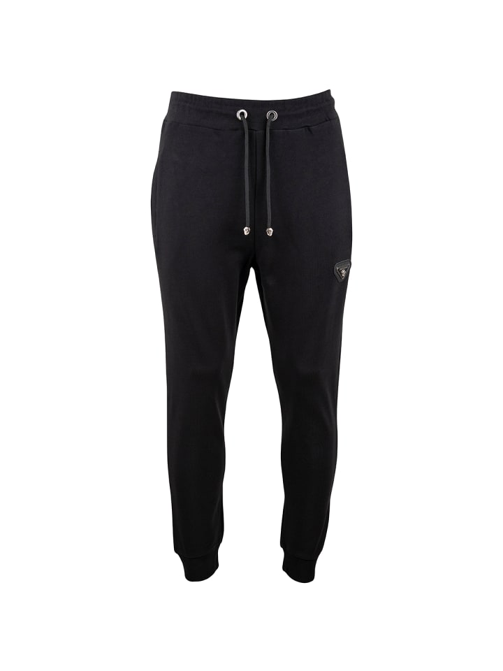 

Комбинированные спортивные брюки черного цвета Roberto Geissini