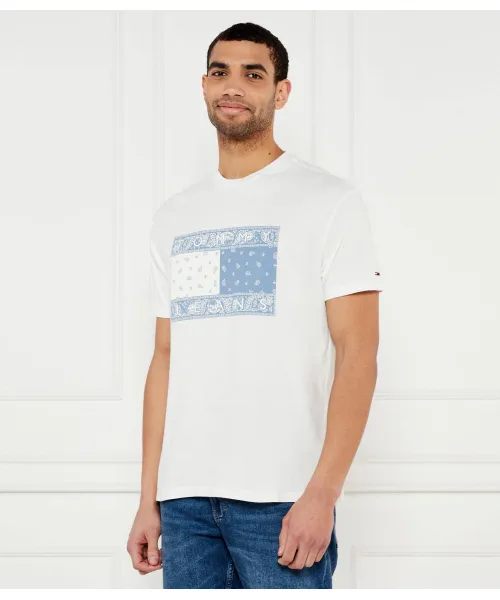

Футболка с узором пейсли Loose fit Tommy Jeans, белый