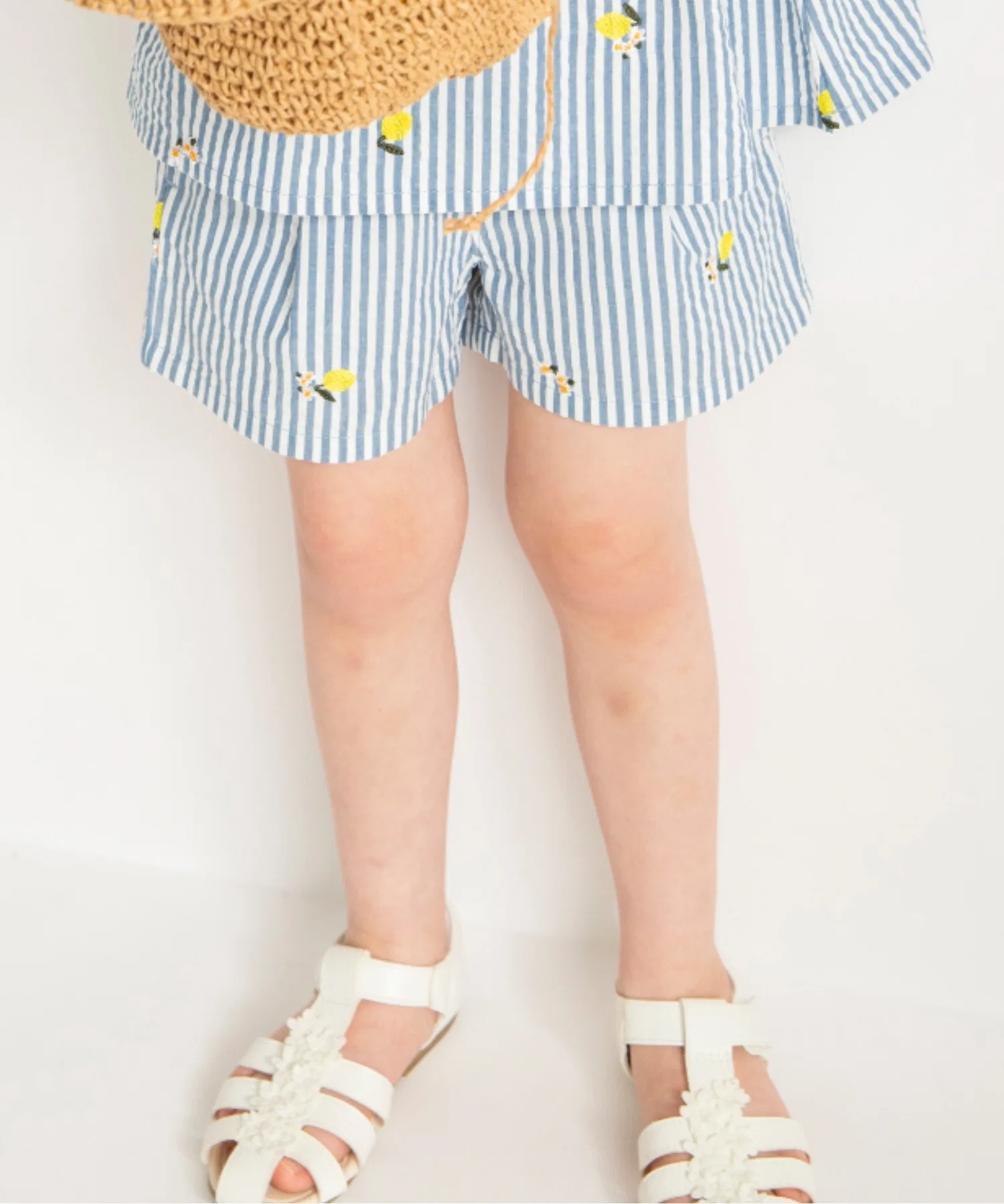 Детские шорты с вышивкой branshes с цветочным принтом белые