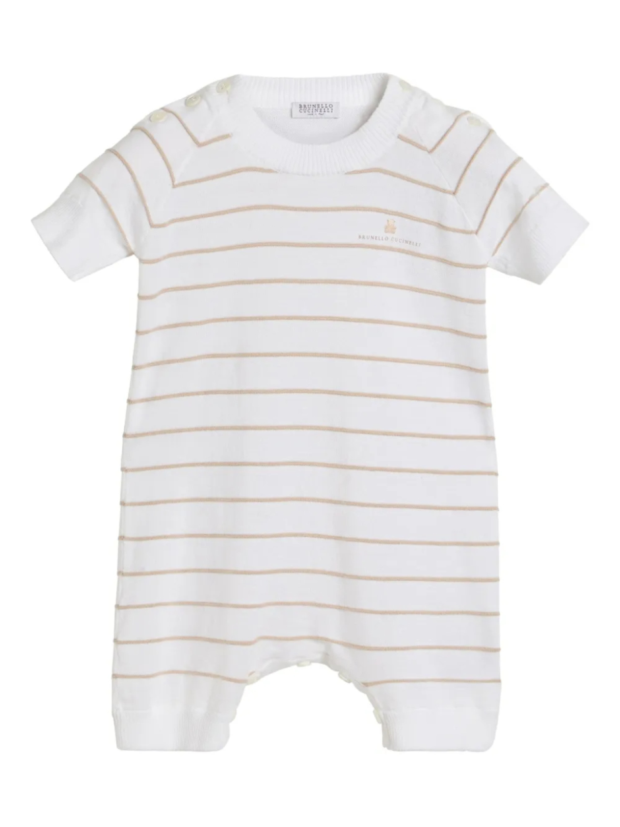

Ромпер Bernie Brunello Cucinelli Kids, белый