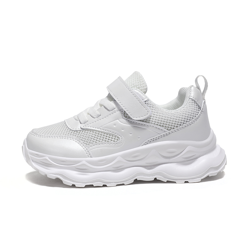 

Кроссовки для бега для детей, устойчивые к истиранию, с отскоком, дышащие, легкие, с амортизацией, низкие ADOONGA, белый