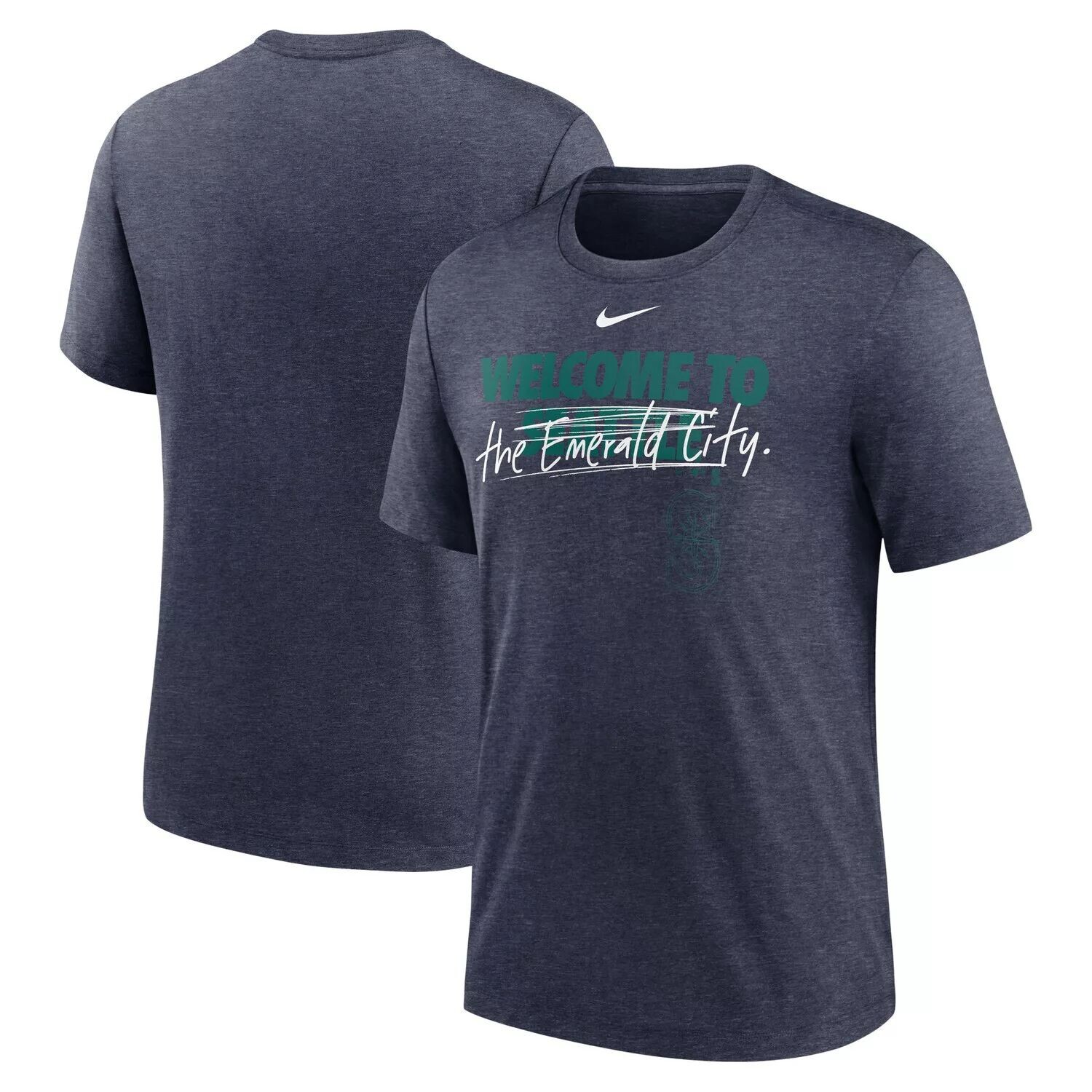 

Мужская футболка Heather Seattle Mariners Home Spin Tri-Blend Nike