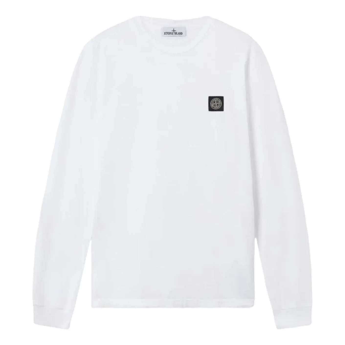 Футболка STONE ISLAND 2100031 с принтом компаса, белая