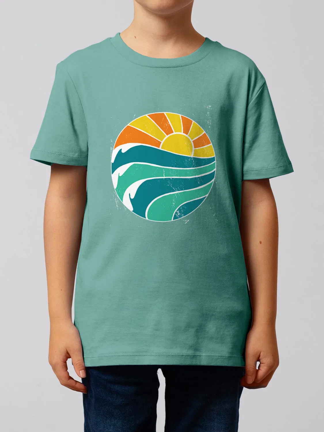 Футболка 'Summer Sun' Watabout.Kids, Turquoise — фото 2