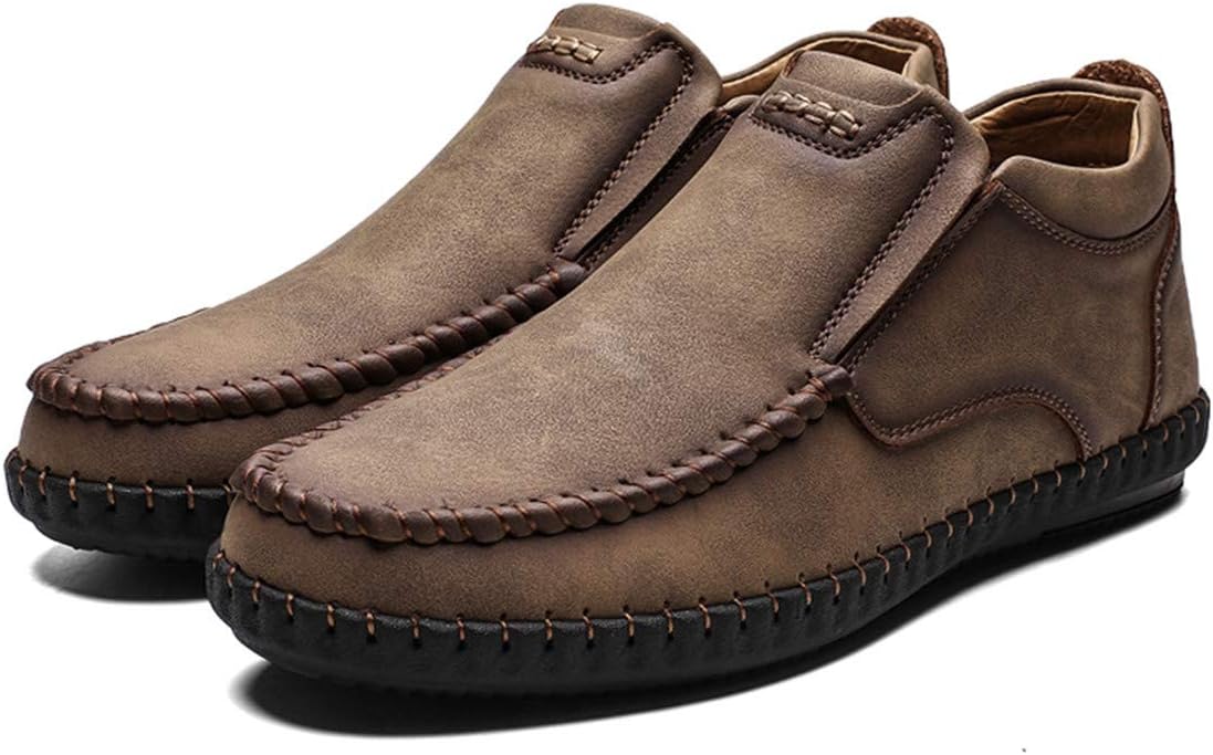 

Мужские повседневные мокасины ChicWind с ручной прошивкой и легким надеванием, темно-коричневый