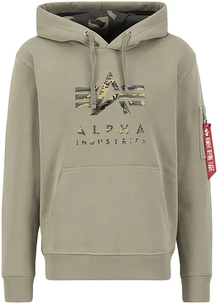 

Толстовка Alpha Industries "ALP-Camo TPU Hoody", оливковый