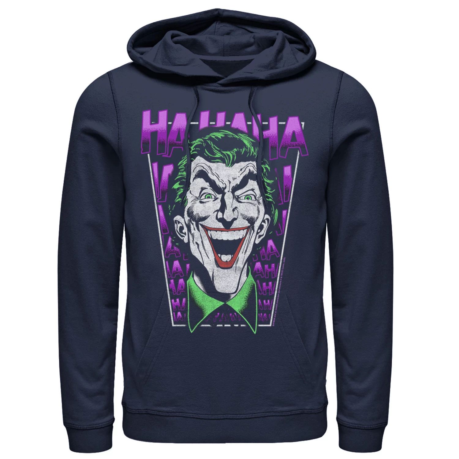 

Мужская толстовка с капюшоном Batman The Joker Laughing, Blue DC Comics, синий