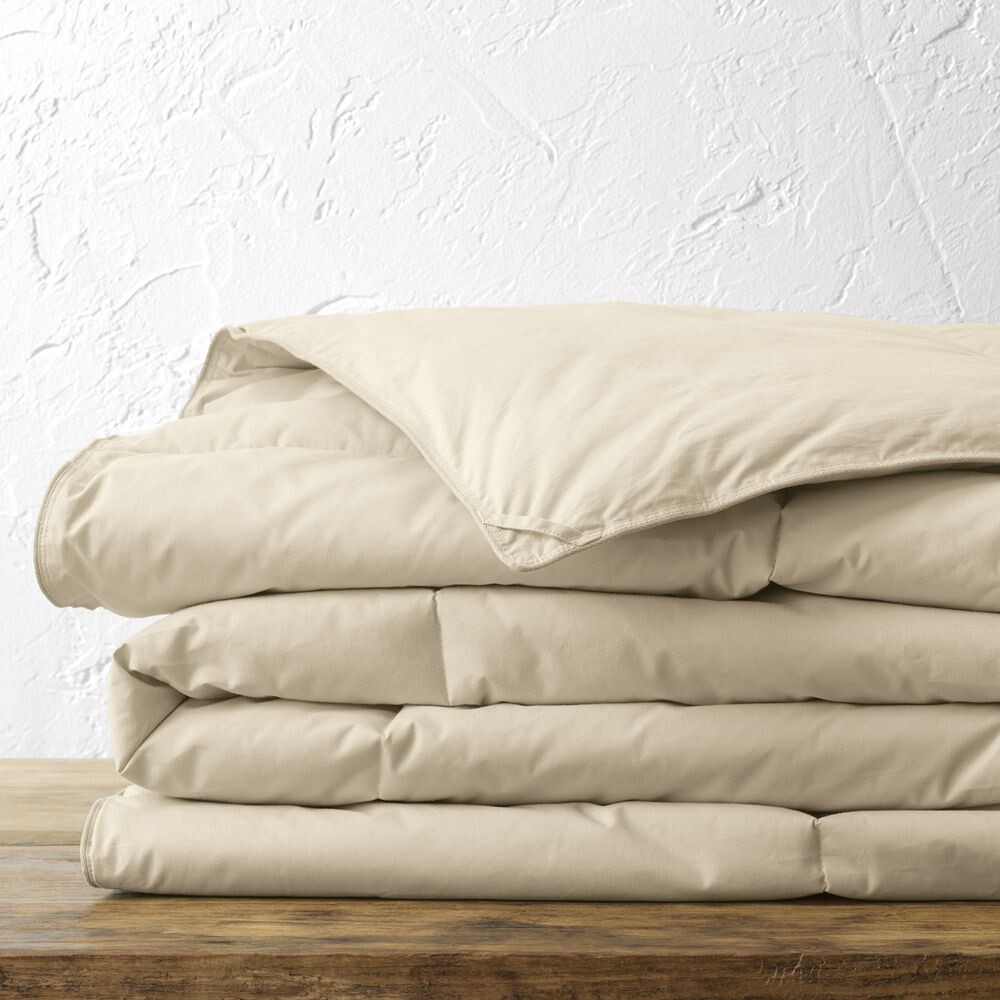 

Твердое одеяло для коробок Lands' End Essential Pureloft, цвет Pale Flax