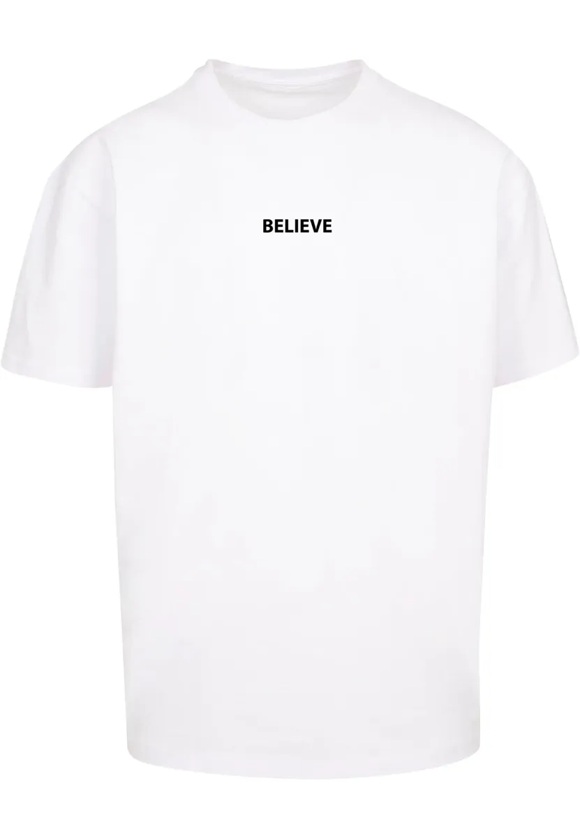 

Футболка Merchcode "Мужская футболка большого размера "Believe Front Heavy Oversized", белый