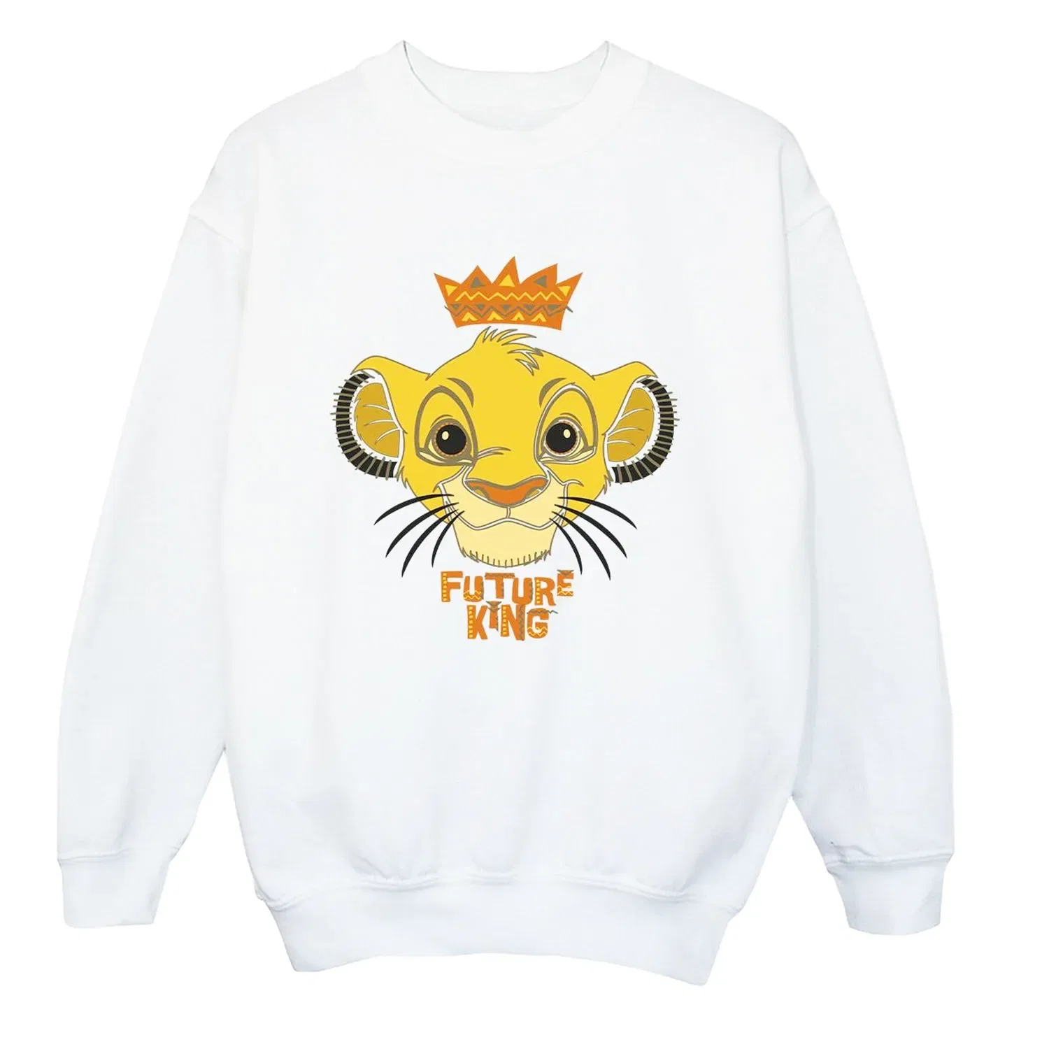 Детский свитшот с принтом Disney Lion King, белый — фото 3