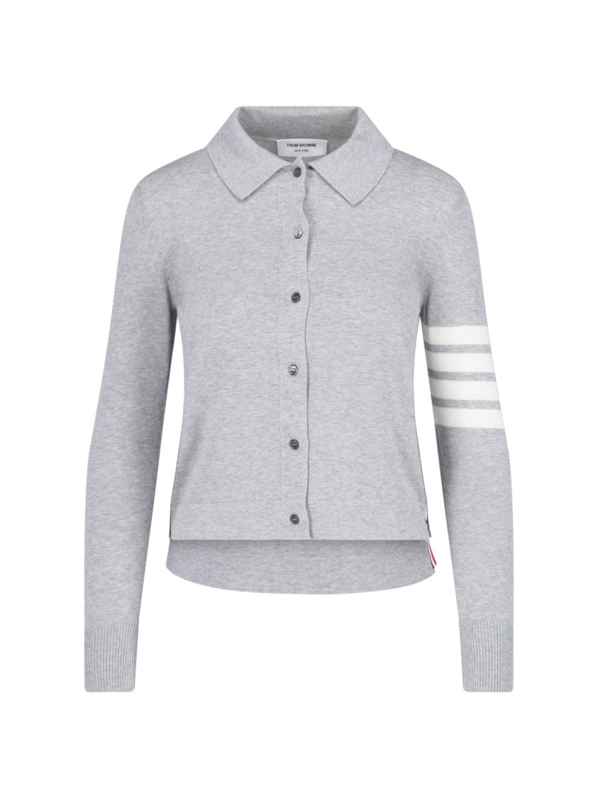 

Рубашка 4-Bar - серая Thom Browne, серый