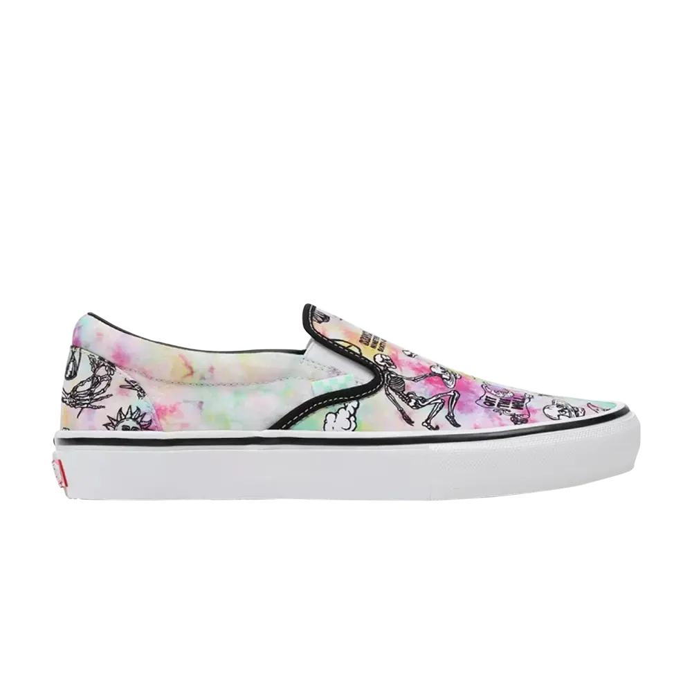 Скейт-слипоны Vans, мультиколор