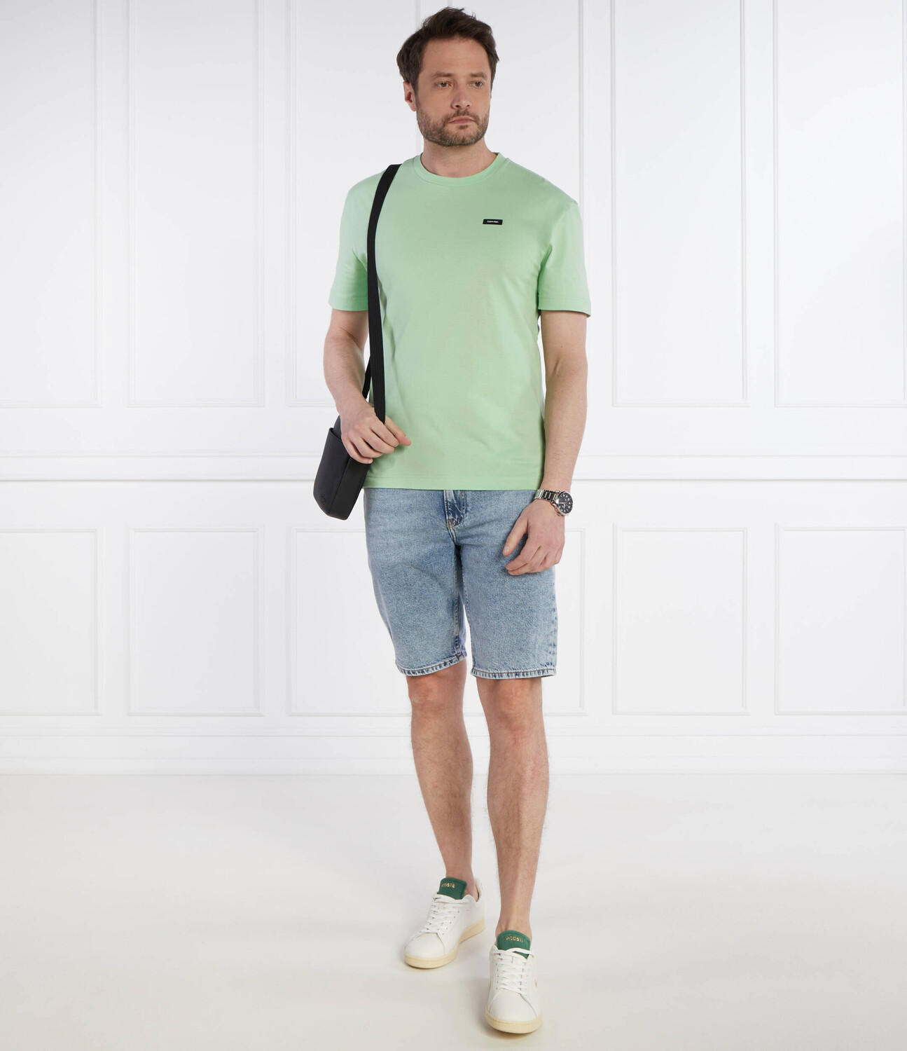 Футболка Calvin Klein Comfort fit, зеленый — фото 2