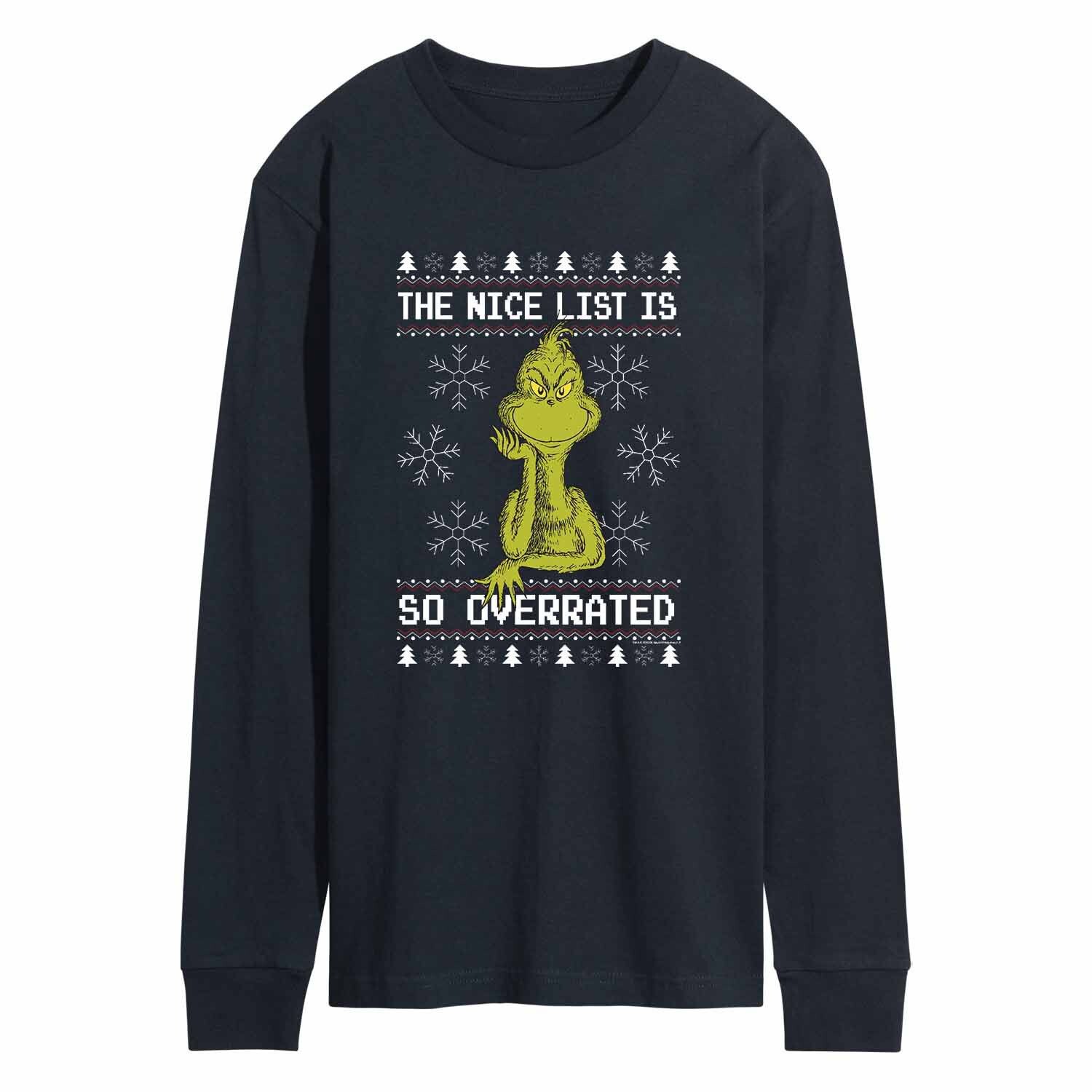 

Мужская футболка The Grinch Overrated Licensed Character